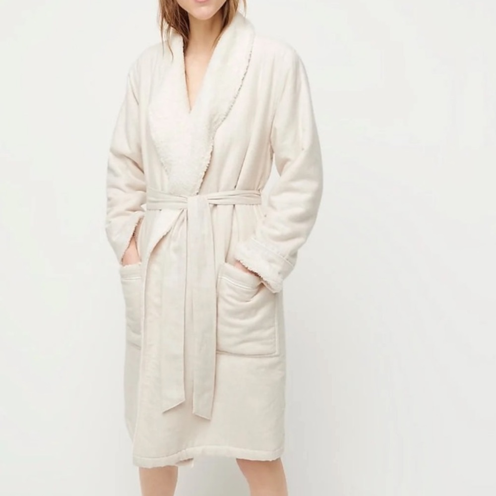 NWT J Crew Soft Plush Bath Robe